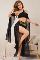 Kadın Fantazi Siyah Özel Tasarım Harem Oryantal Kostüm Ruselin 2272 Siyah