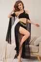 Kadın Fantazi Siyah Özel Tasarım Harem Oryantal Kostüm Ruselin 2272