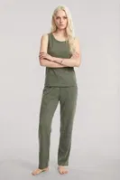 Kadın Haki Kolsuz Pijama Takımı Akbeniz Y1200 Haki detay görünüm