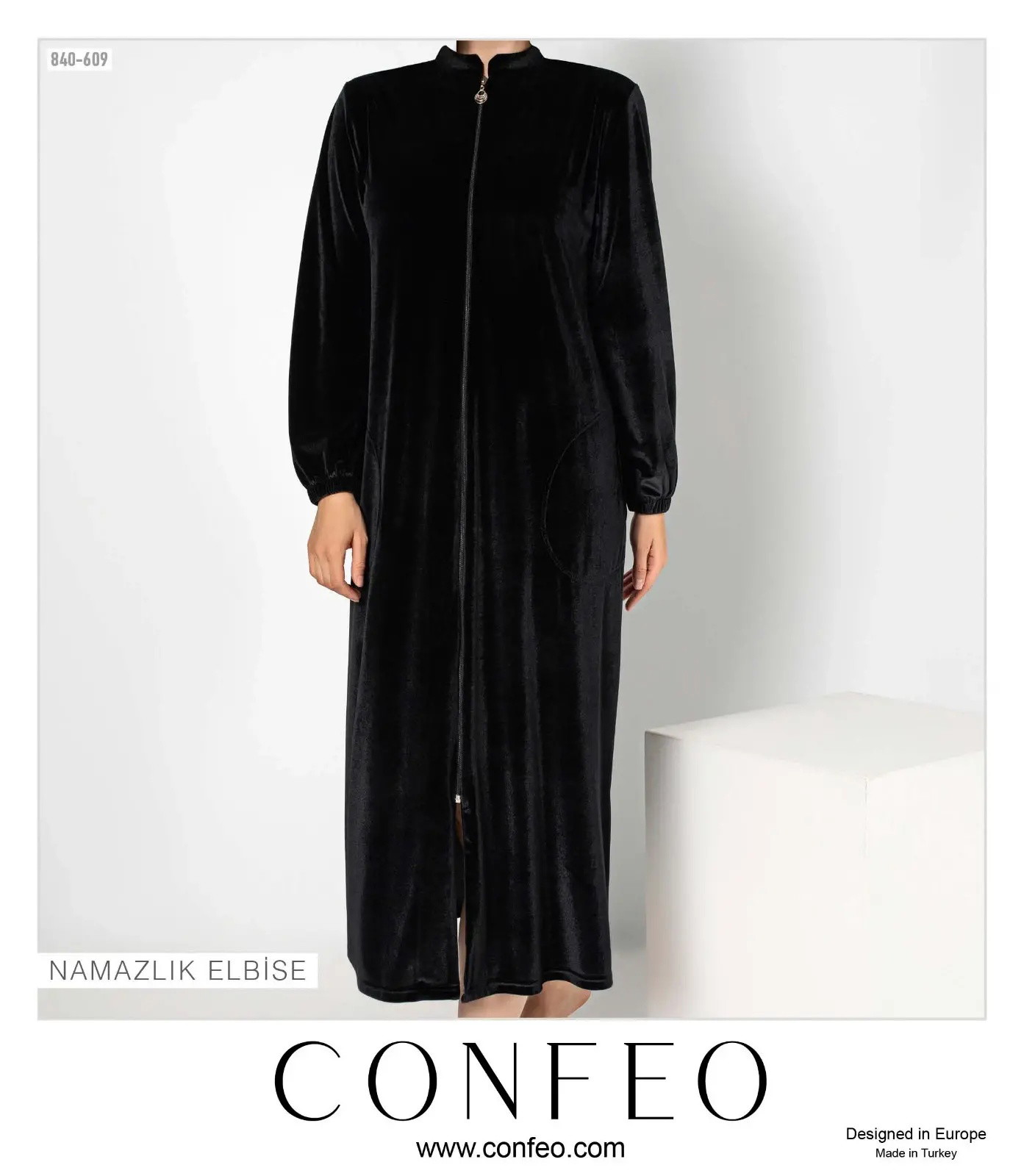 Kadın Kadife Namaz Elbisesi Confeo C840-609