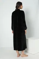Kadın Kadife Namaz Elbisesi Confeo C840-609 Siyah farklı açı