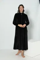 Kadın Kadife Namaz Elbisesi Confeo C840-609 Siyah görsel 9