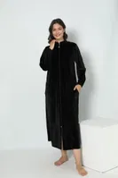 Kadın Kadife Namaz Elbisesi Confeo C840-609 Siyah görsel 10