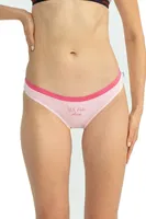 Kadın Karışık Desen Pamuklu 3'lü Slip Külot-Fuşya Us. POLO Assn. 66433 Fuşya detay görünüm