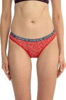 Kadın Karışık Desen Pamuklu 3'lü Slip Külot-Lacivert Us. POLO Assn. 66430 Lacivert görsel 4