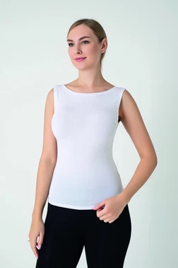Kadın Modal Çıkma Kol T-shirt Confeo C801-031