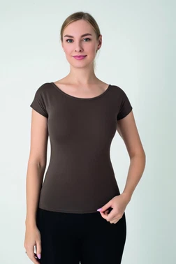 Kadın Modal Çıkma Kol T-shirt Confeo C801-031 - Alternatif Görünüm