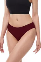 Kadın Modal Dar Kalıp Ara Bel Slip Külot Malabadi 187 Bordo farklı açı