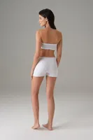 Kadın Modal Şort Boxer Doreanse 8101 Beyaz görsel 6