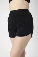 Kadın Modal Spor Şort Confeo C801-503 Siyah görsel 4
