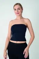 Kadın Modal Straplez Confeo C801-034 Lacivert farklı açı