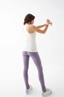 Kadın Mor Yüksek Bel Fitness Spor Tayt Akbeniz 5923 Mor görsel 8