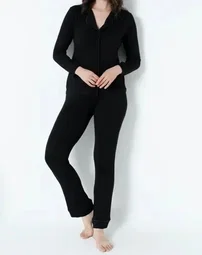 Kadın Önü Düğmeli Uzun Kol Pijama Takım Confeo C840-444