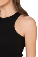 Kadın Pamuklu Kaşkorse Fitilli Esnek Rahat Halter Yaka Geniş Biyeli Örme Atlet Özkan 27464 Antrasit görsel 15