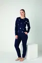 Kadın Penye İnterlok Uzun Kol Pijama Takım Confeo C840-939