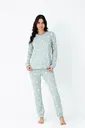 Kadın Penye İnterlok Uzun Kol Pijama Takım Confeo C840-944