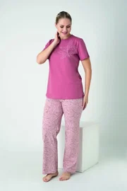 Kadın Penye Süprem Kısa Kol Pijama Takım Confeo C840-918