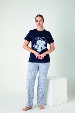 Kadın Penye Süprem Kısa Kol Pijama Takım Confeo C840-933