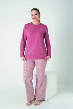 Kadın Penye Süprem Uzun Kol Pijama Takım Confeo C840-916