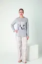 Kadın Penye Süprem Uzun Kol Pijama Takım Confeo C840-923