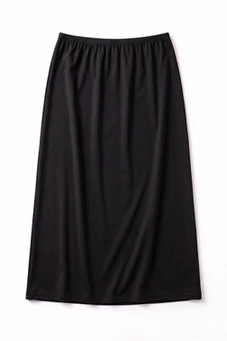Öts İç Giyim Kadın Polyester Jüpon Uzun Astar İnce Bel Lastikli Özel Tasarım Öts 4675 - Alternatif Görünüm