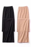 Kadın Polyester Jüpon Uzun Astar İnce Bel Lastikli Özel Tasarım Öts 4675 görsel 4