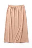 Kadın Polyester Jüpon Uzun Astar İnce Bel Lastikli Özel Tasarım Öts 4675 görsel 6