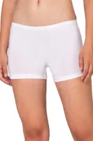 Kadın Premium Kumaş Modal Pamuklu Esnek Rahat Mini Boxer Şort Tayt Özkan 27782 Beyaz