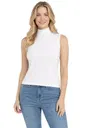Kadın Premium Kumaş Pamuklu Modal Balıkçı Yaka Sıfır Kol Body T-Shirt Bluz Özkan 27813