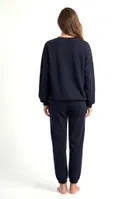 Kadın Siyah Basic Sweatshirt Eşofman Takımı Akbeniz 2790 Siyah farklı açı