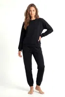 Kadın Siyah Basic Sweatshirt Eşofman Takımı Akbeniz 2790 Siyah
