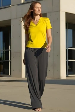 Kadın T-Shirt Pantolon Takım Doreanse 4480