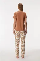 Kadın T-Shirt ve Pantolon Takım Anıl 11364 detay görünüm