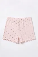 Kadın Tekli %100 Pamuk Pijama Takımı Çiçekli İp Askılı Fitilli Atlet Şort Yazlık Ev Giyimi Öts 3712 görsel 8