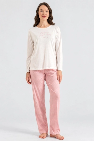 Kadın Uzun Kollu Pijama Takımı Pierre Cardin 8409