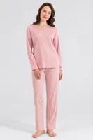 Kadın Uzun Kollu Pijama Takımı Pierre Cardin 8409 detay görünüm