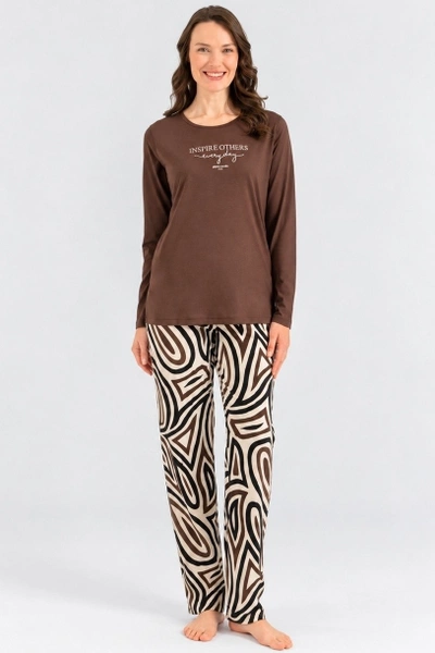 Kadın Uzun Kollu Pijama Takımı Pierre Cardin 8410