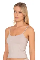 Kadın Viskon Kaşkorse Esnek Rahat Ayarlanabilir İp Askılı Crop Atlet Büstiyer Özkan 27434 Pudra görsel 7