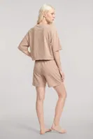 Kadın Yeşil Kısa Kollu Şortlu Pijama Takımı Akbeniz Y1300 görsel 7