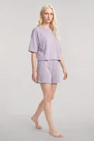 Kadın Yeşil Kısa Kollu Şortlu Pijama Takımı Akbeniz Y1300 görsel 9