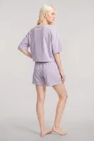 Kadın Yeşil Kısa Kollu Şortlu Pijama Takımı Akbeniz Y1300 görsel 14