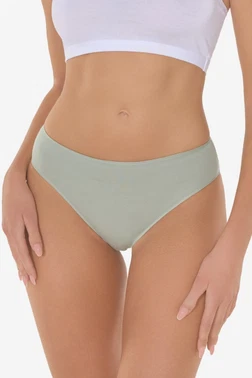 Kadın Yeşil Modal Dar Kalıp Ara Bel Slip Külot Malabadi 187