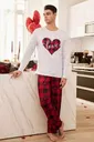 Kırmızı Kareli Erkek Çift Pijama Takımı Bella Notte CP-7557