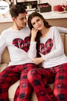 Kırmızı Kareli Erkek Çift Pijama Takımı Bella Notte CP-7557 Kırmızı görsel 6
