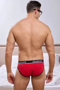Darkzone Kırmızı Önü Açık Erkek Slip Külot Darkzone DZ-1102-06-S - Alternatif Görünüm