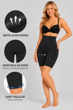 Kısa Paçalı Toparlayıcı Yüksek Bel Kadın Korse FormActive 1011 - Alternatif Görünüm