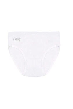 Kız Çocuk %100 Pamuklu Ribana Esnek Rahat Taş Detaylı Slip Külot 10'lu Paket Özkan 0840 - Alternatif Görünüm