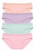 Kız Çocuk Lycralı Desenli+Düz Slip 4lü Paket 4732-H Öztaş 4732-H Öztaş 4732-H Görsel