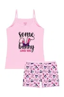 Kız Çocuk Pamuklu Atlet Pembe Some Bunny Öts 8528 farklı açı