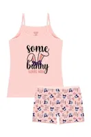 Kız Çocuk Pamuklu Atlet Pembe Some Bunny Öts 8528 detay görünüm